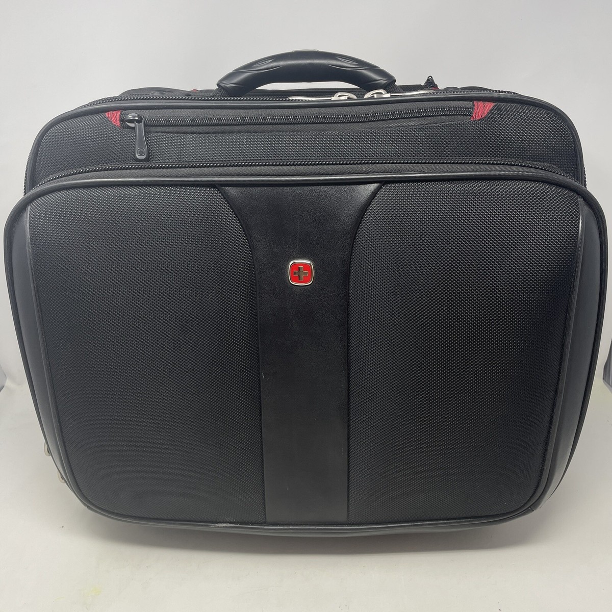 Wenger Swiss Gear Black Rolling Travel Carry On Laptop Bag Briefcase  Luggage 17