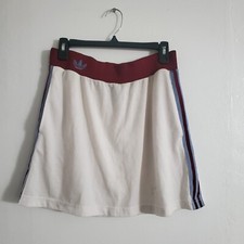 adidas Originals adicolor 3 stripe skirt large off white