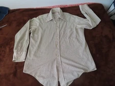 Vintage Towncraft JCPENNEY Penn Prest 16x33 Button Down Shirt dagger collar