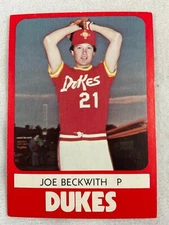 1980 TMCA Minor League Baseball Card-Albuquerque Dukes #02-Joe Beckwith