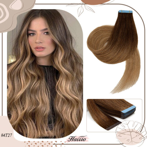 Tape In 100% Real Human Hair Extensions Skin Wefts 9A Thick Double Drawn Seamles - Picture 56 of 56
