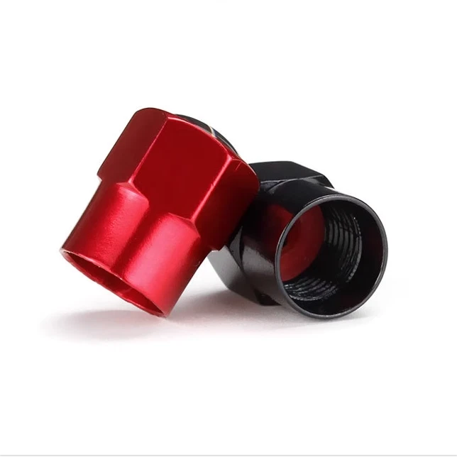 Hexagon Shape Red H Car Wheel Tire Air Valve Caps Stem Dust Cover Fit Most Honda - Image 4 of 4