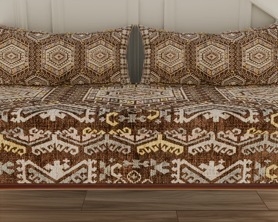 Brown Lounge Mudroom Ottoman Bench Storage Unit Bench Chic Reading Nook Bench - Image 4 of 4