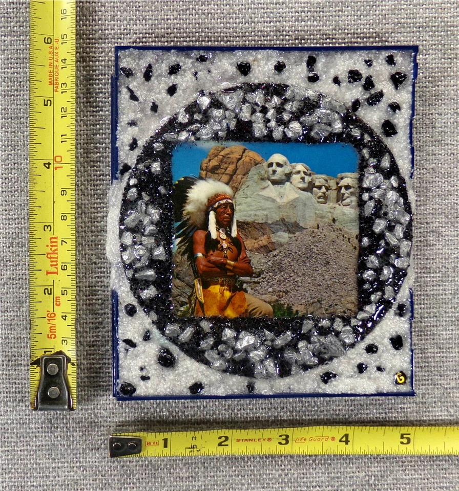 CHIEF & RUSHMORE: CD/estuche reutilizado arte original, listo para colgar, 2024 Glenn Shiring Foto 3 de 4