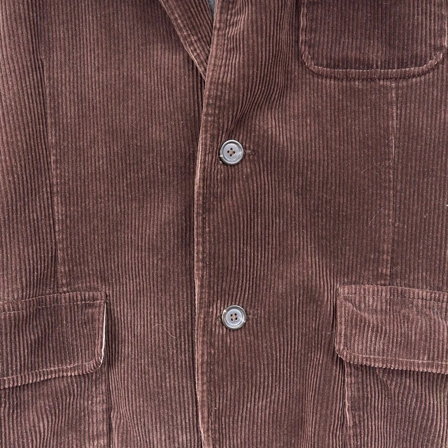 Gap Blazer L Brown Corduroy Sport Coat Y2K Vintage - Image 2 of 4