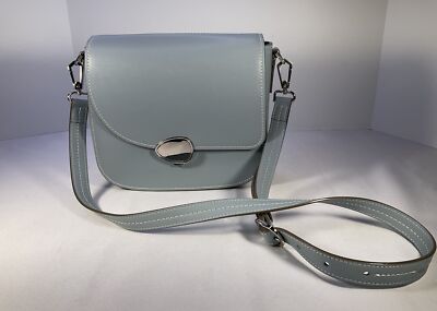 CARIUMA Light Blue Urca Saddle Crossbody Purse - Rio, Brazil
