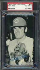 1974 Topps Deckle Edge #16 Pete Rose PSA 8 Cincinnati Reds