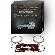 White Angel Eye Led Fog Light Halo Kit For 2007-2017 Jeep Wrangler Fog Lights White Angel Eye Led Fog Light Halo Kit For 2007-2017 Jeep Wrangler Fog Lights