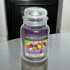 Yankee Candle Jelly Beans Large Scented Candle Jar 22 Oz Spring Easter New