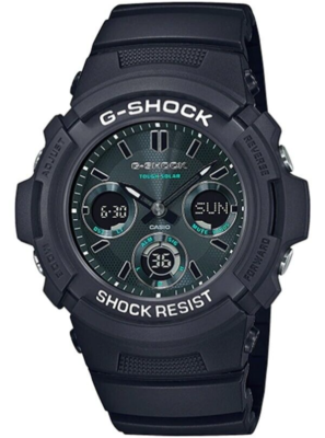 Casio G-Shock Midnight Green Smoky Black Solar Power Men's Watch