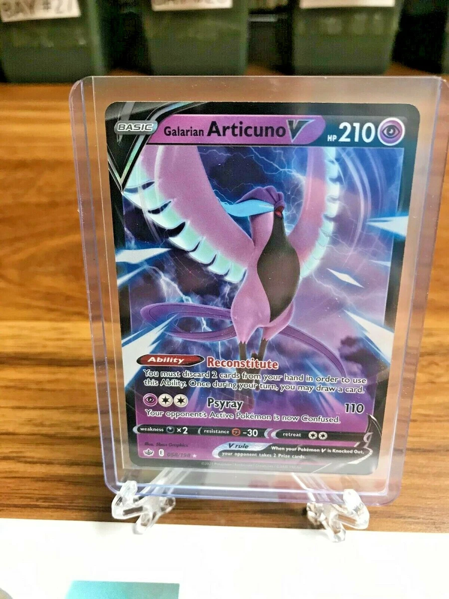 Galarian Articuno V 058/198 NM/M - Pokémon TCG: Chilling Reign - *Brand New*