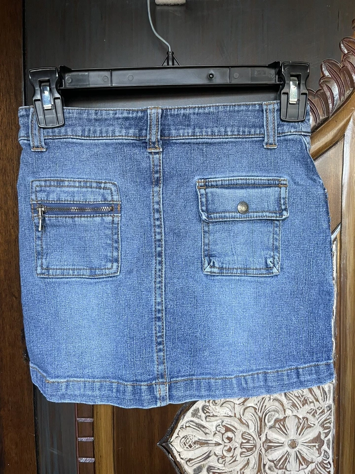Falda vaquera Guess denim para niñas talla 8 Y2K vintage Foto 2 de 4