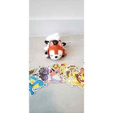 Sleeping Lycanroc Kuttari Plush Sold out at Pokemon Center NWT  Free stickers 