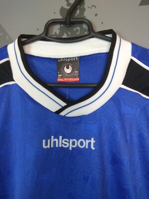 Uhlsport Vintage Jersey Long Sleeve Football Shirt Mens Size XL