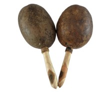 Mexican Handmade Natural Maracas Pair