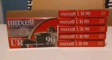 Maxell UR 90 Normal-Bias Cassette Tapes LOT OF 6