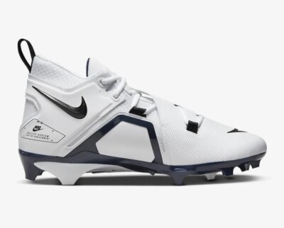 Nike Alpha Menace Pro 3 Football Cleats Men Size 12.5 White Black