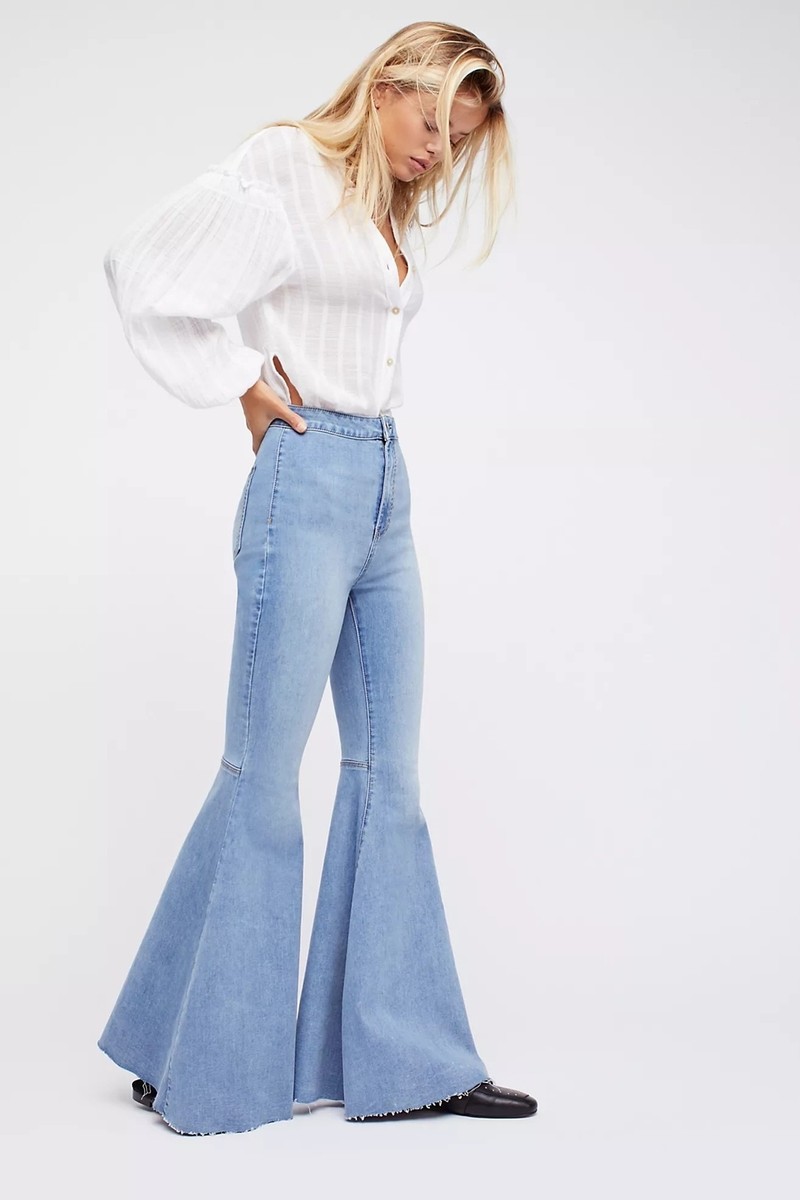 Just Float Free People Blue Jeans NWOT FREE PEOPLE Just Float On