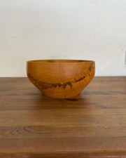 Hand Turned Spalted Maple Wood Bowl Artist Signed