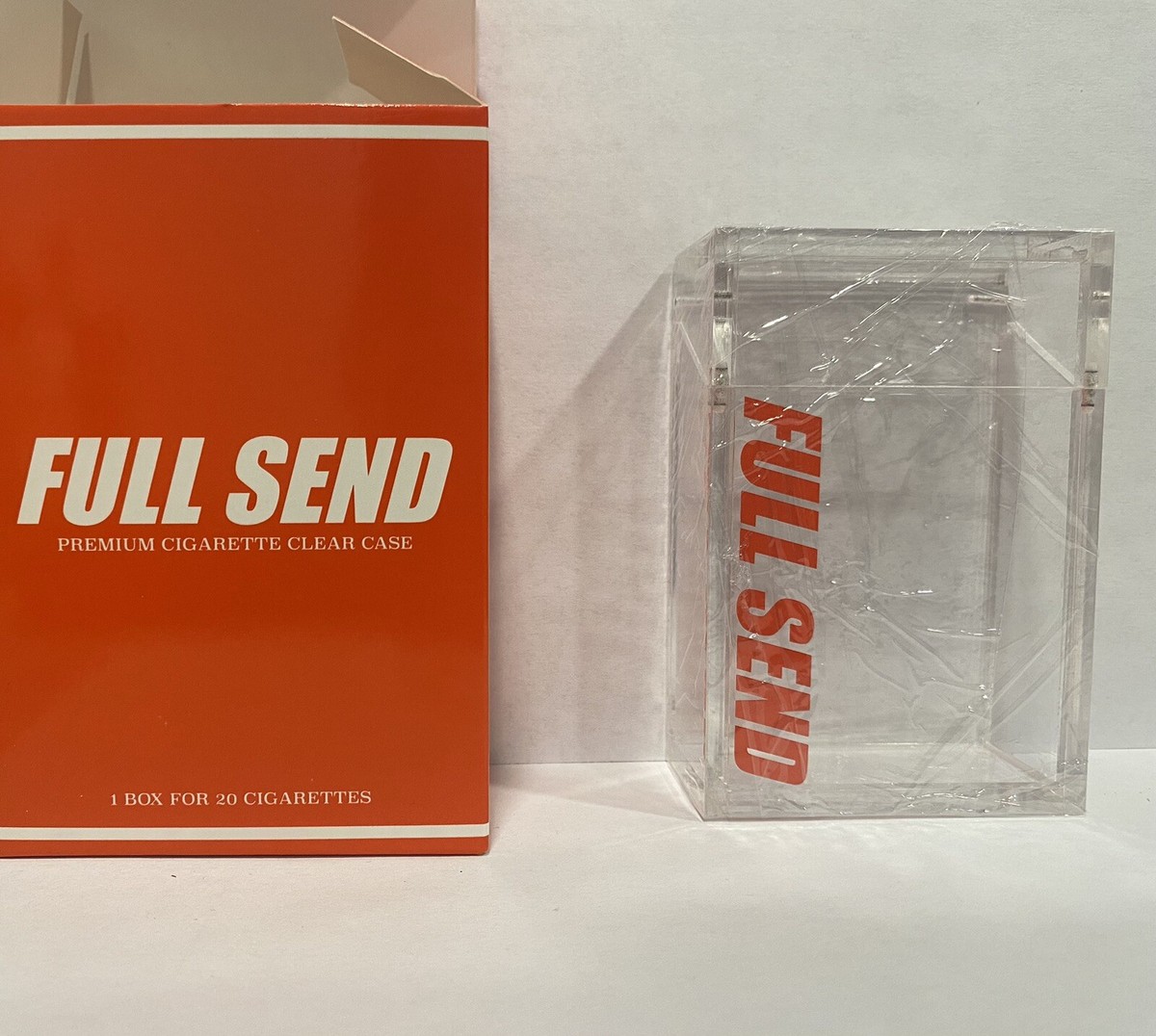 Full Send Nelk Boys Cigarette Case Smoke Tobacco Box Lightweight Plastic  Holder