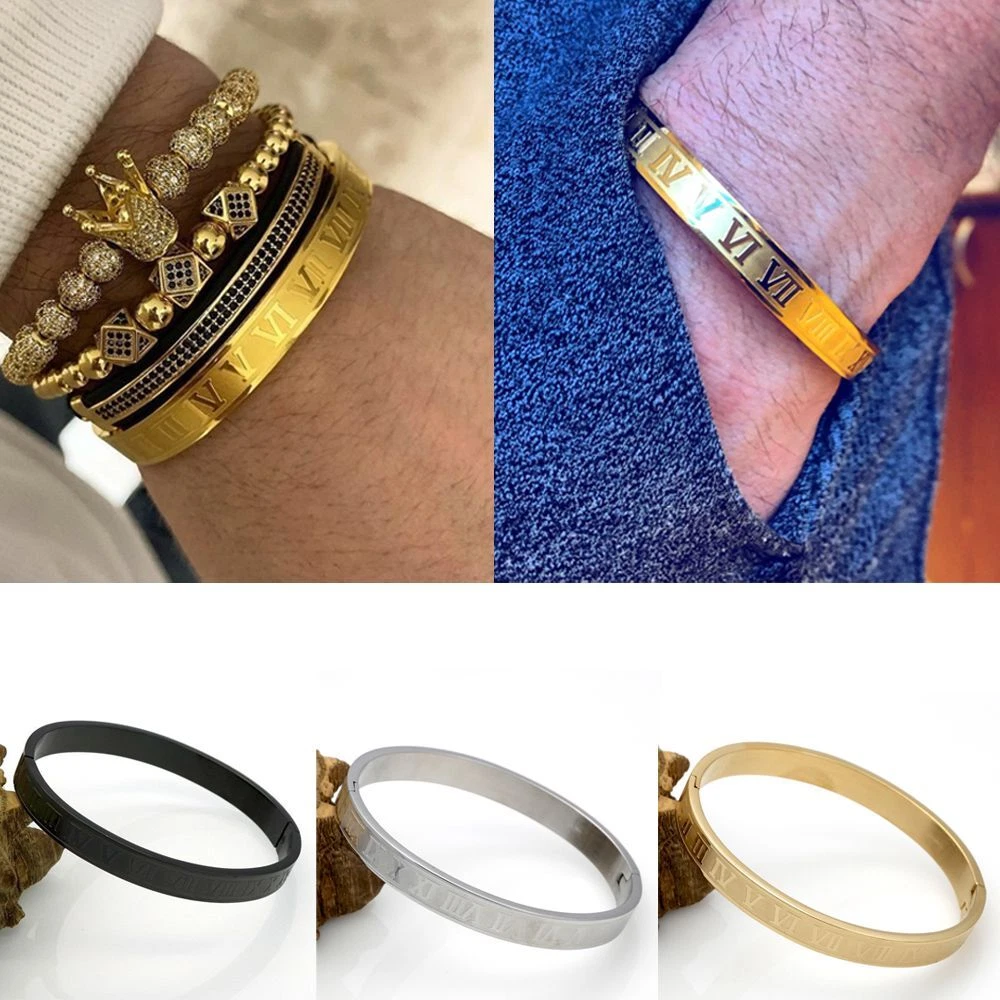Mens titanium cuff sale bracelet
