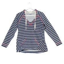 Columbia PFG Women's Tropic Haven Striped Hoodie Pullover Size S Long Sleeve