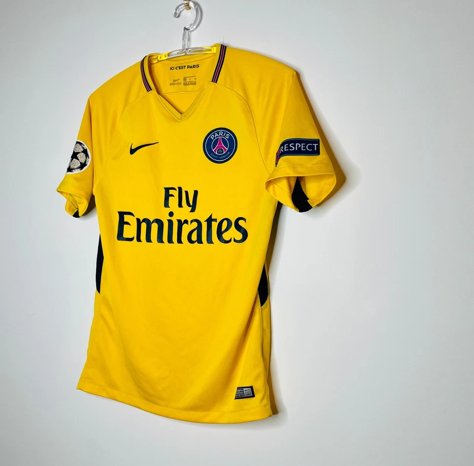 Maillot de Football PSG NEYMAR JR 2017 2018 maglia camiseta shirt jersey Small - Photo 3/4