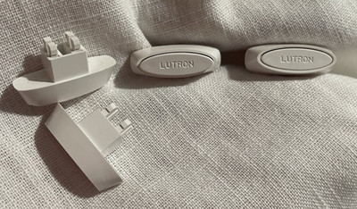 NEW qty.4 Lutron White Light Switch Knob Slider Slide Replacement