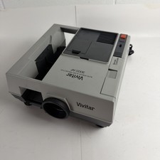 Vivitar 3000AF Tabletop Mount Slide Projector w/ Remote No Tray -WORKS