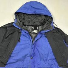 VTG THE NORTH FACE Gore-Tex Mountain Jacket Men 3xL Coat Black Blue XXXL READ