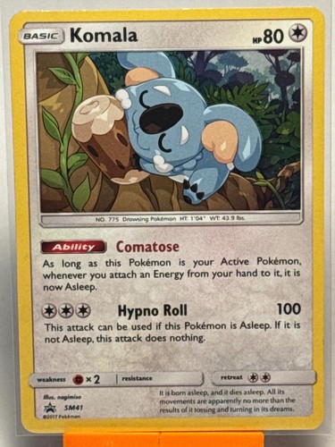 Komala - SM41 Holo Promo Sun & Moon Promo Pokemon Lightly Played