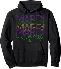 Vintage Mardi Gras Festival New Orleans Carnival Unisex Hooded Sweatshirt