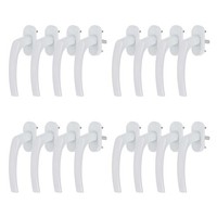 16 X Alu Fenstergriff In Weiß Ral 9016 - StiftläNge 35Mm