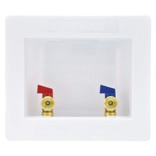 1/2 Inch CPVC Connection White Center Drain Washing Machine Outlet Box 60249