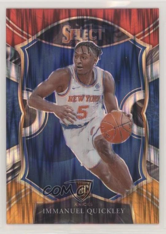 2020 Panini Select Concourse Red White Orange Flash Prizm Immanuel Quickley a0w