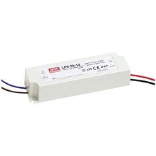 Image of Mean Well LPV-150-24 LED transformer 151W 24V DC IP67 surge protected