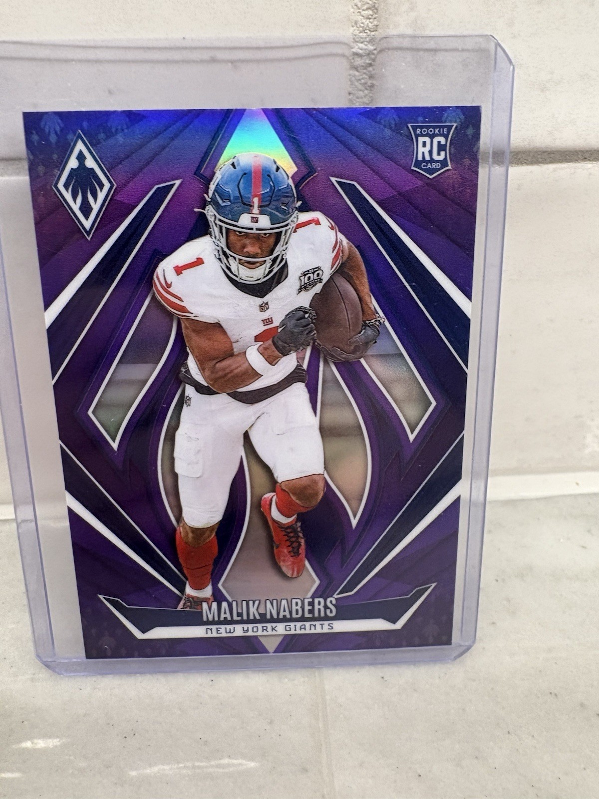 2024 Panini Phoenix - Rookies Malik Nabers #221 Purple Fade (RC)