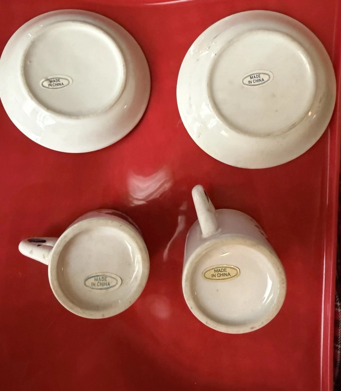 Romana Sambuca Espresso Cups & Saucers Set of 2 Ceramic Italy Liqueur Barware