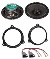 ACV 16,5Cm 100Watt 2-Wege Lautsprecher FüR Renault Kadjar Captur TüR Front Heck