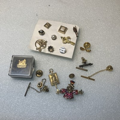 USED Vintage Costume Jewelry/Pins/small Jewelry Unisex mixed Lot- LOOK! A DEAL!