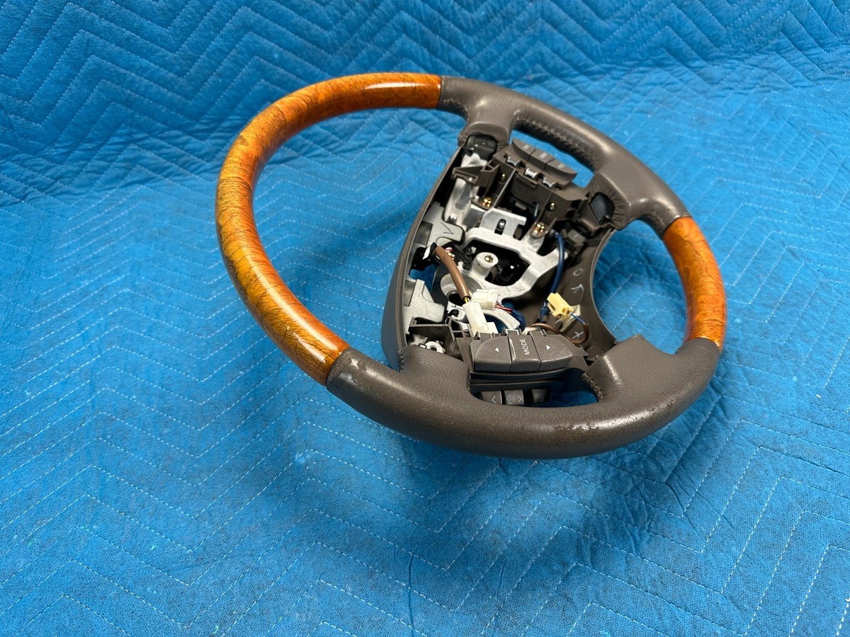 OEM Lexus LS430 Steering Wheel w/ Wood Trim & Switches 45100-50221