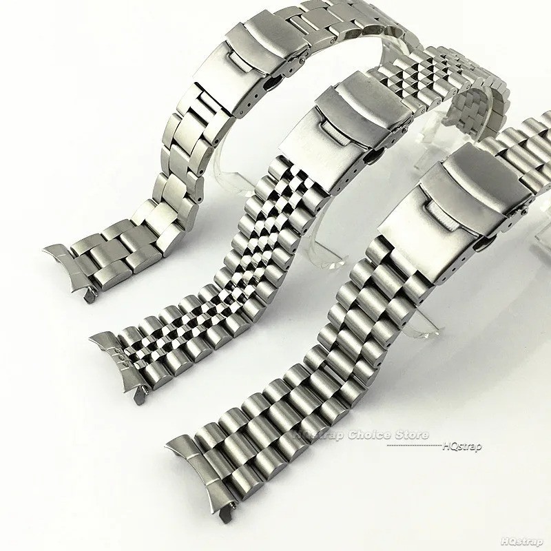 Bracelet incurvé en acier inoxydable Premium pour montre de luxe 20mm
