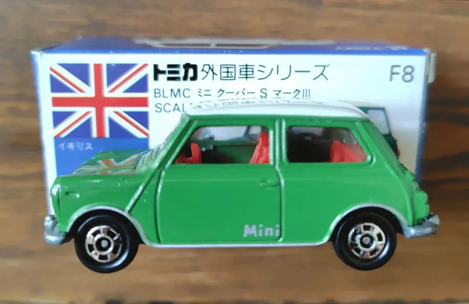Tomica Blue Box F8 Mini Cooper S MK-III 1/50 Diecast Car BLMC Tomy Japan Vintage - Image 4 of 4
