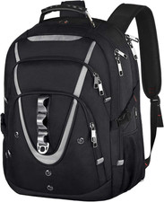 Large 18.4" Laptop Backpack for Business Travel, Water Resistant, RFID Safe