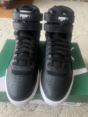 NWB! Women s Puma Sky 2 Lace Mid 3D Size 7.5 Black & White