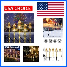 Christmas Outdoor Decorations, Solar Tree Pathway Lights, 5 Pack Solar Path...