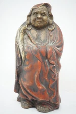Japanese Bodhidharma ceramic figure Zen Buddhism art from Japan 0326D10