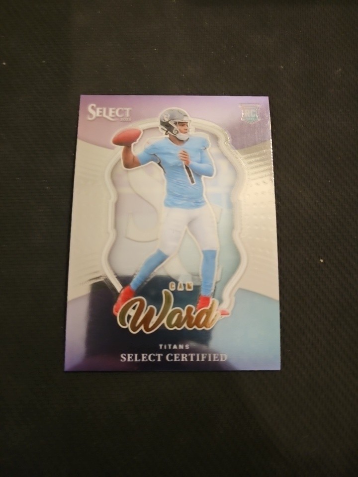 2025 Panini Select - Cam Ward ( Tennessee Titans ) Certified Rookie #2