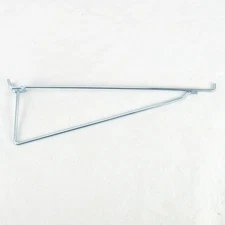 7 Hillman 12" Metal Peg Hook Shelf Brackets for 1/8" 1/4" Pegboard & Slatwall