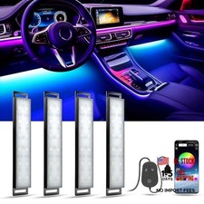 Car LED Lights Interior, Multcolor APP 3 Buttons Control Lights RGB USB Port
